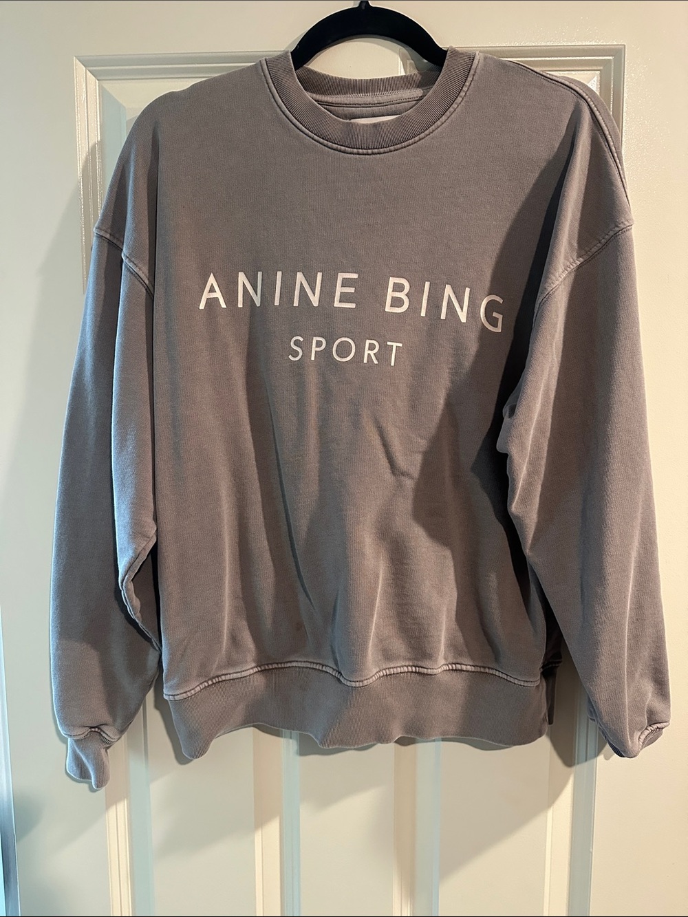 ANINE BING Sport Women's Gray Crewneck Sweatshirt small